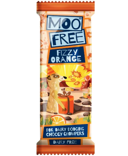 Moo Free Fizzy Orange Bar 20g