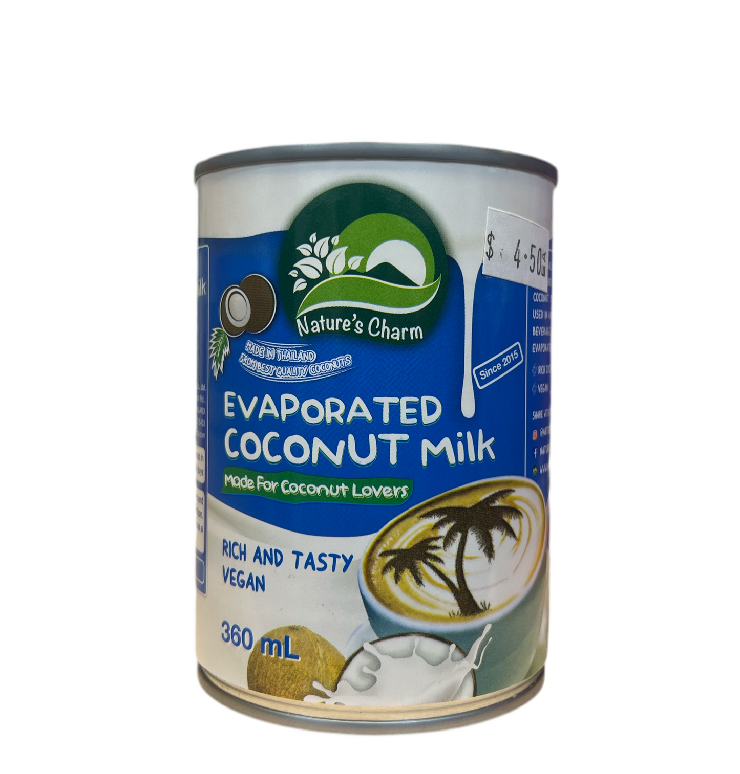 Evaporated Coconut Milk Vegan 360ml