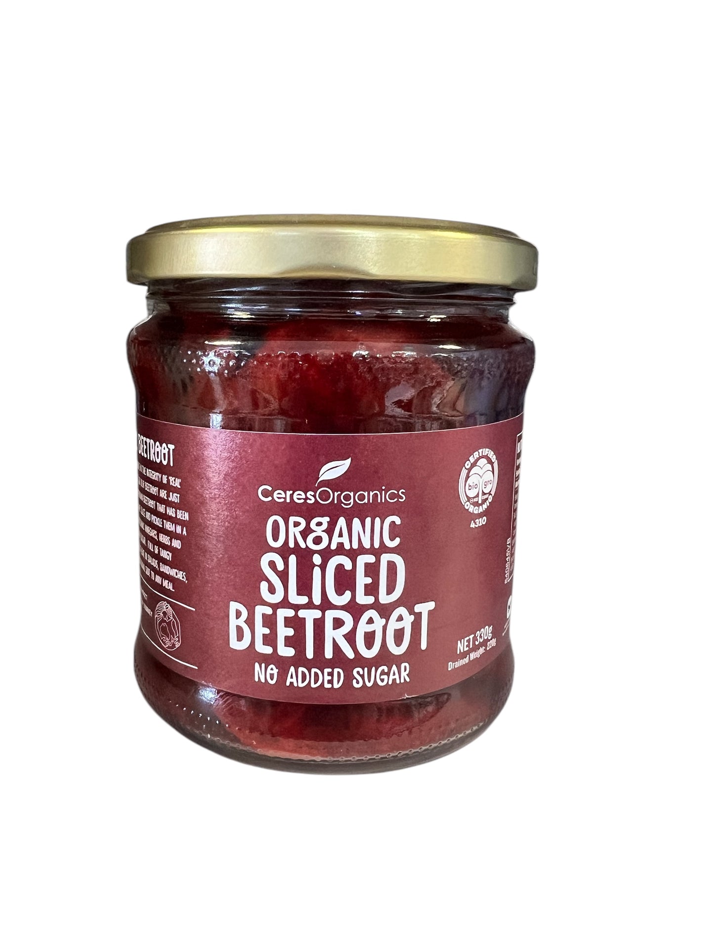 Ceres Organics Sliced Beetroot