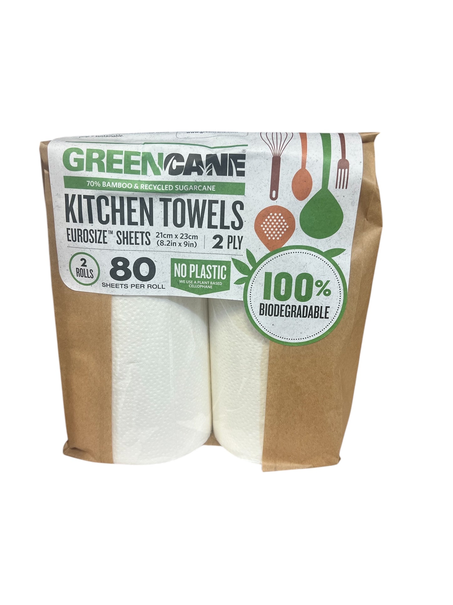 Green Cane Kitchen Towels 2Rolls