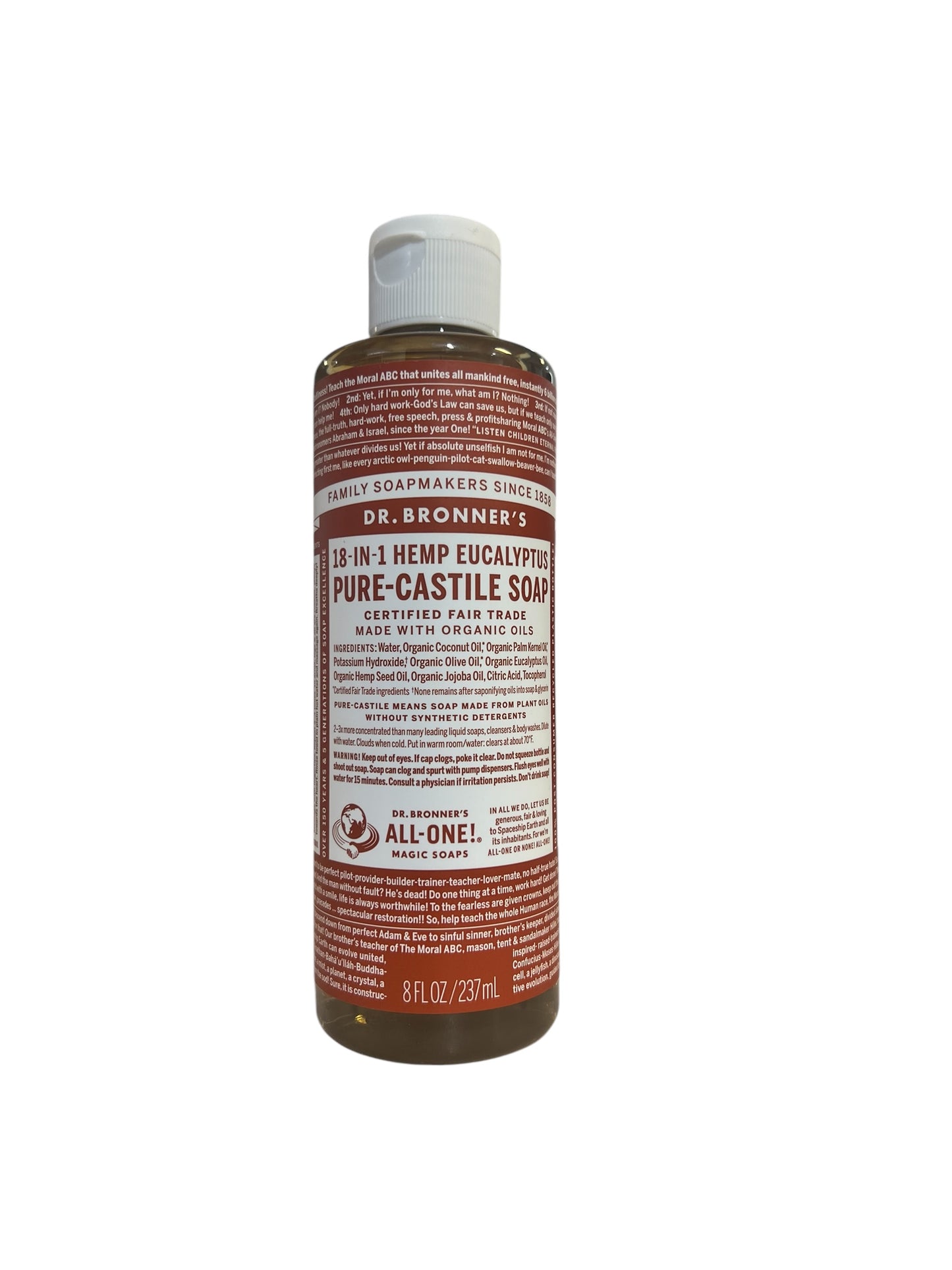 Dr Bronners Liquid Castile Soap 237ml